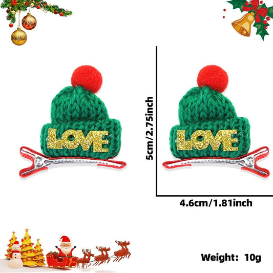 Love Green Hat Hair Clip 2410HH-LJFJ-3