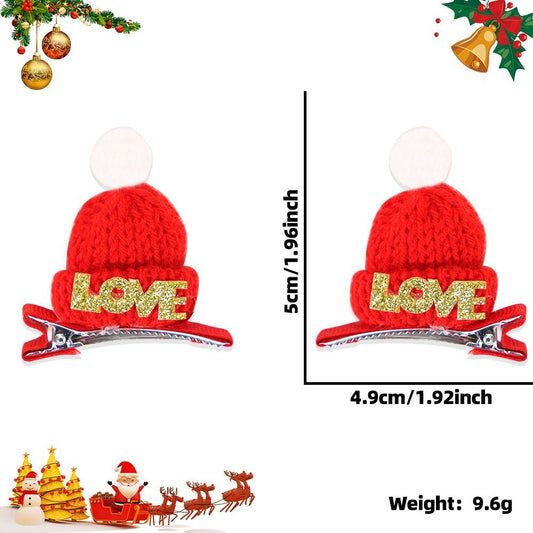 Love Red Hat Hair Clip 2410HH-LJFJ-1