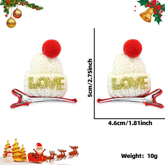 Love White Hat Hair Clip 2410HH-LJFJ-2