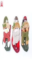 Non-Woven Fabric Printed Large Head Figure Medium Stocking