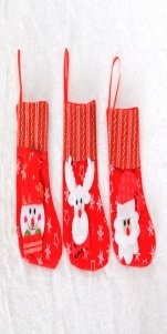Non-Woven Fabric Printed Stripe Opening Small Stocking
