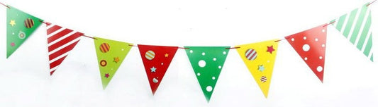 Paper Air Rainbow Triangle Bunting