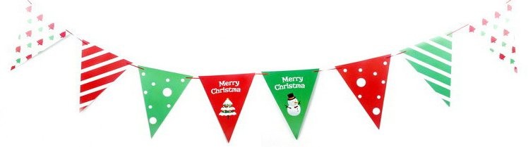 Paper English Letter Triangle Bunting