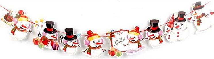 Paper Snowman Bunting