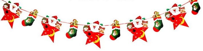 Paper Star Santa Bunting
