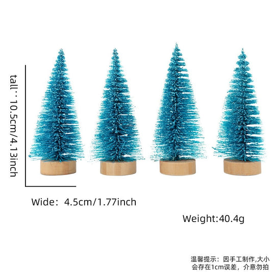 Peacock Green Without Snow Style (4-Pack) Tree