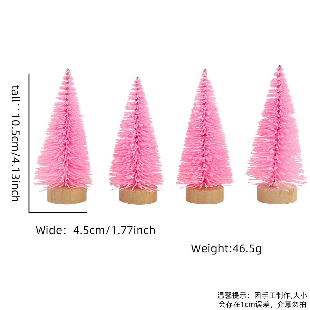 Pink Without Snow Style (4-Pack) Tree
