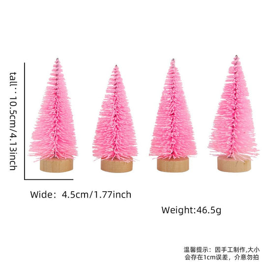 Pink Without Snow Style (4-Pack) Tree