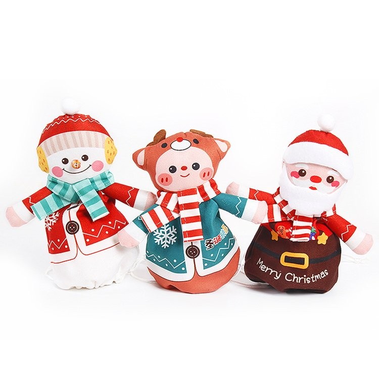 Plush Apple Gift Bag Stocking