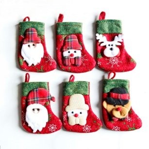 Printed Sticker Figure Small Stocking
