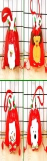 Pull Plush Drawstring Handheld Bag Stocking