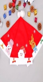 Pull Plush Hot Stamping Flower Large Hat (Adult Style) Santa Hat