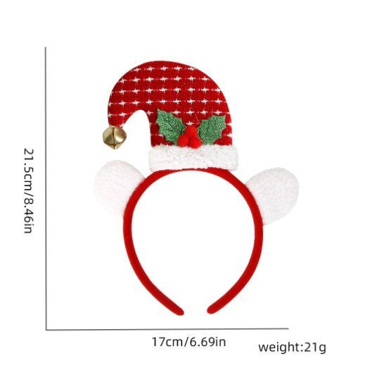 Red & White Plaid Headband