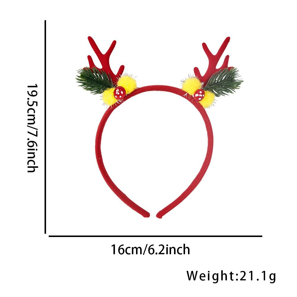 Red Antler Bell Headband 18.7*14.6cm 2