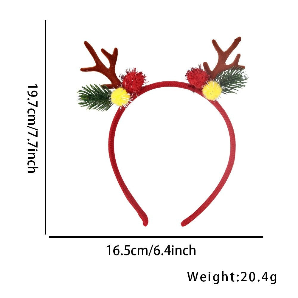 Red Antler Bell Headband 18.7*14.6cm 5
