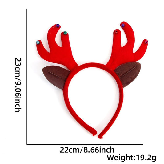 Red Antler Bell Headband 23*22cm