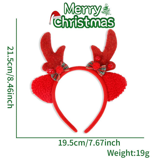 Red Antler Bow Berry Headband