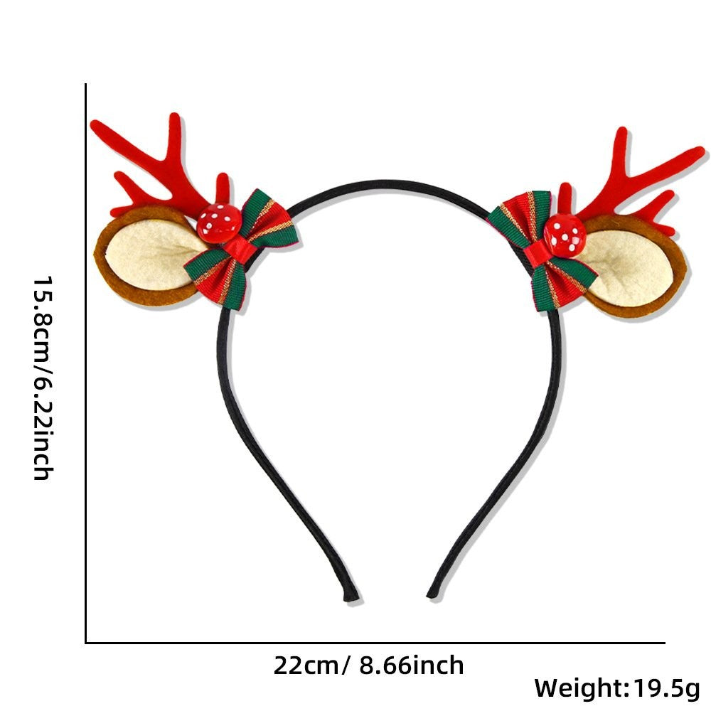 Red Antler Bow Headband 15.8*22cm