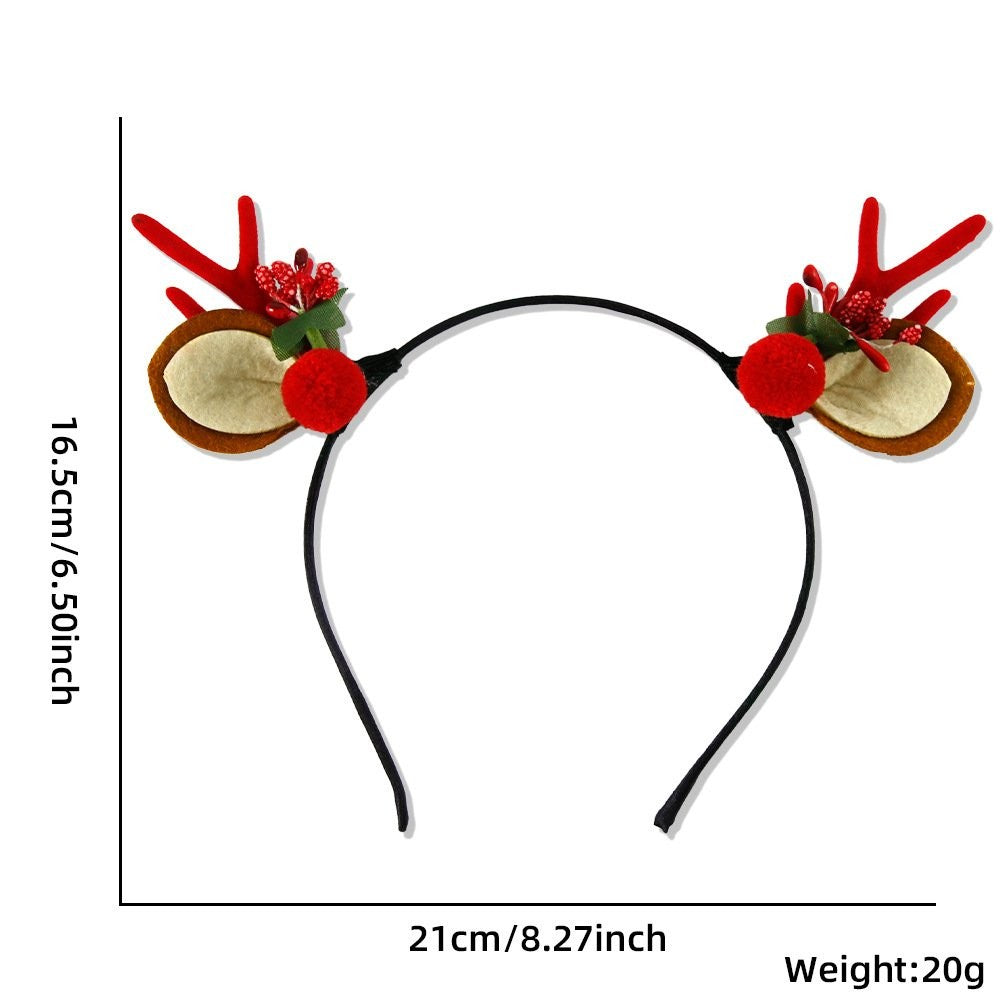 Red Antler Red Bauble Flower Headband