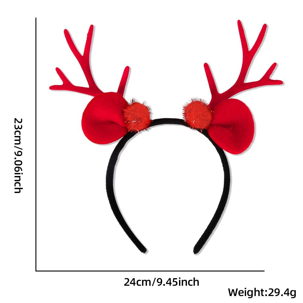 Red Antler Red Pom-Pom Headband