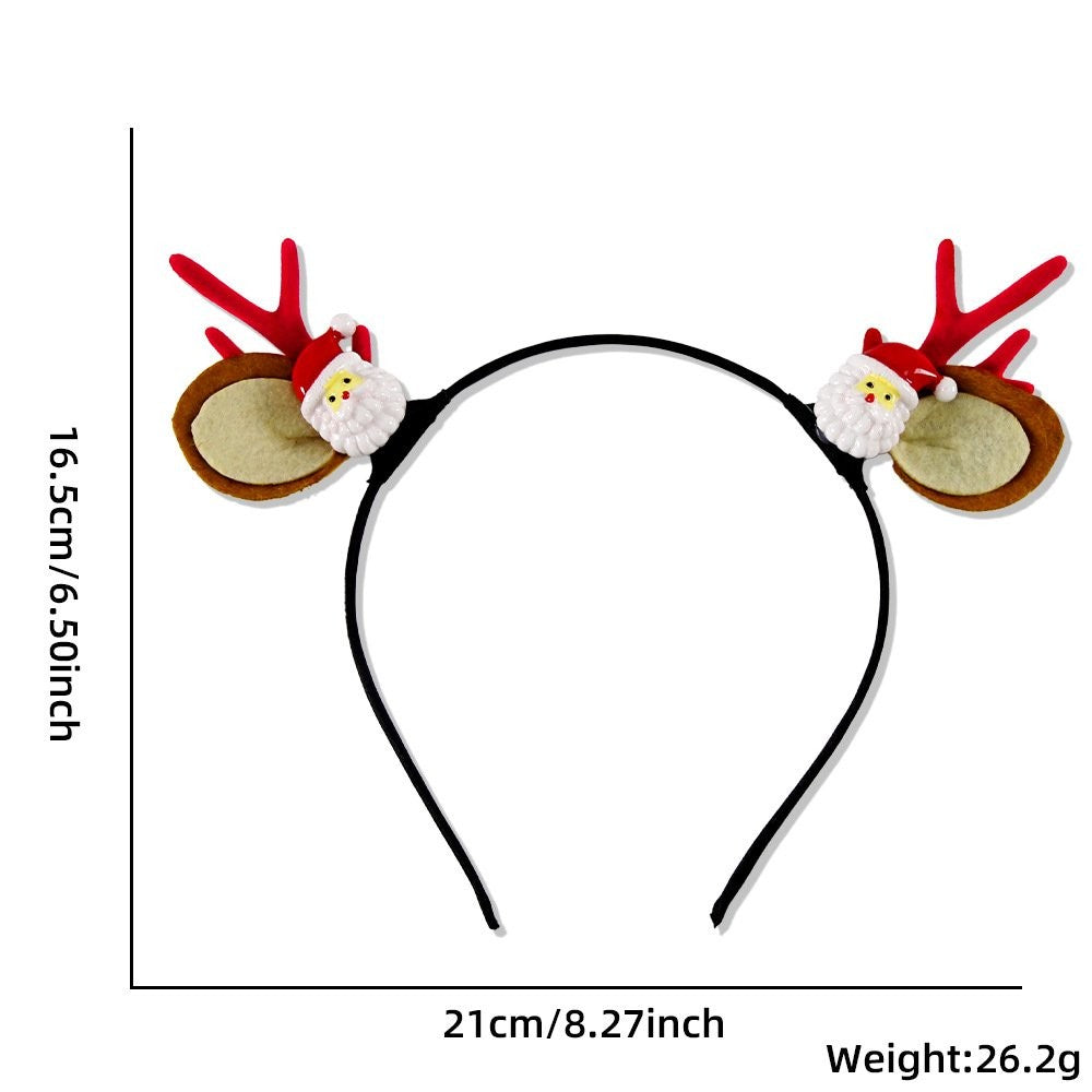 Red Antler Santa Claus Headband