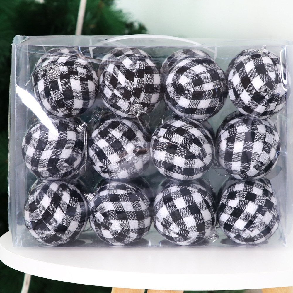 Red Black Plaid (24 Pc / Box) Tinsel 2