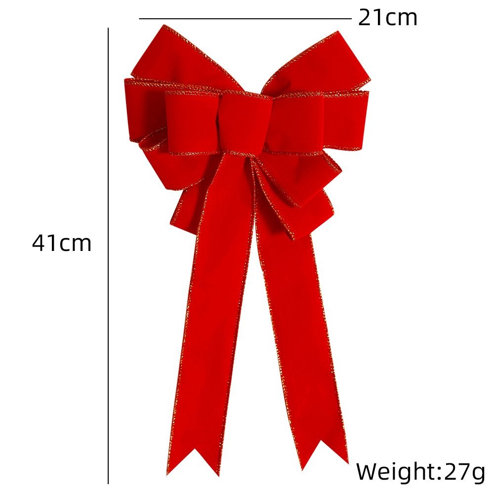 Red Black Square Plaid Bow 2