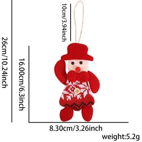 Red Button Hat Small Figure Ornament