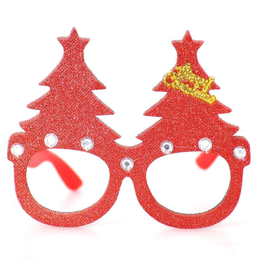Red Christmas Tree Glasses 12*14.5cm