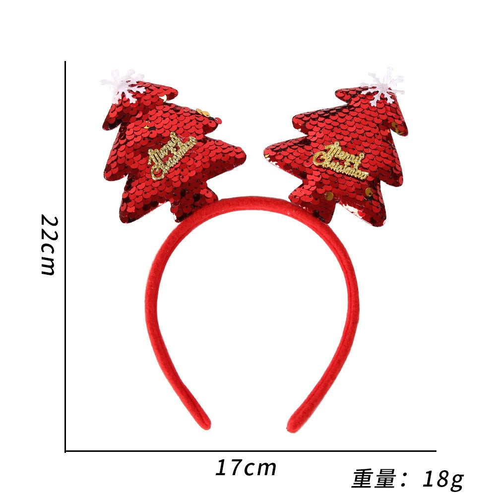 Red Christmas Tree Headband 22*17cm