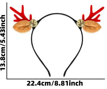 Red Gem Bow Tie Red Antler Headband 4