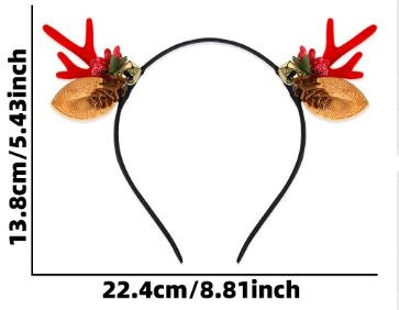 Red Gem Bow Tie Red Antler Headband 6