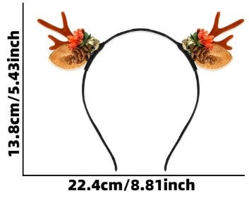 Red Gem Bow Tie Red Antler Headband 8