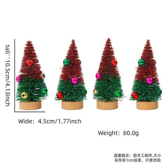 Red Green Gradient Bell Style (4-Pack) Tree