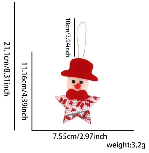 Red Hat Figure Star Ornament