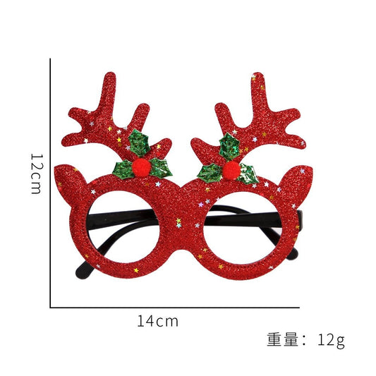 Red Reindeer Corner Glasses