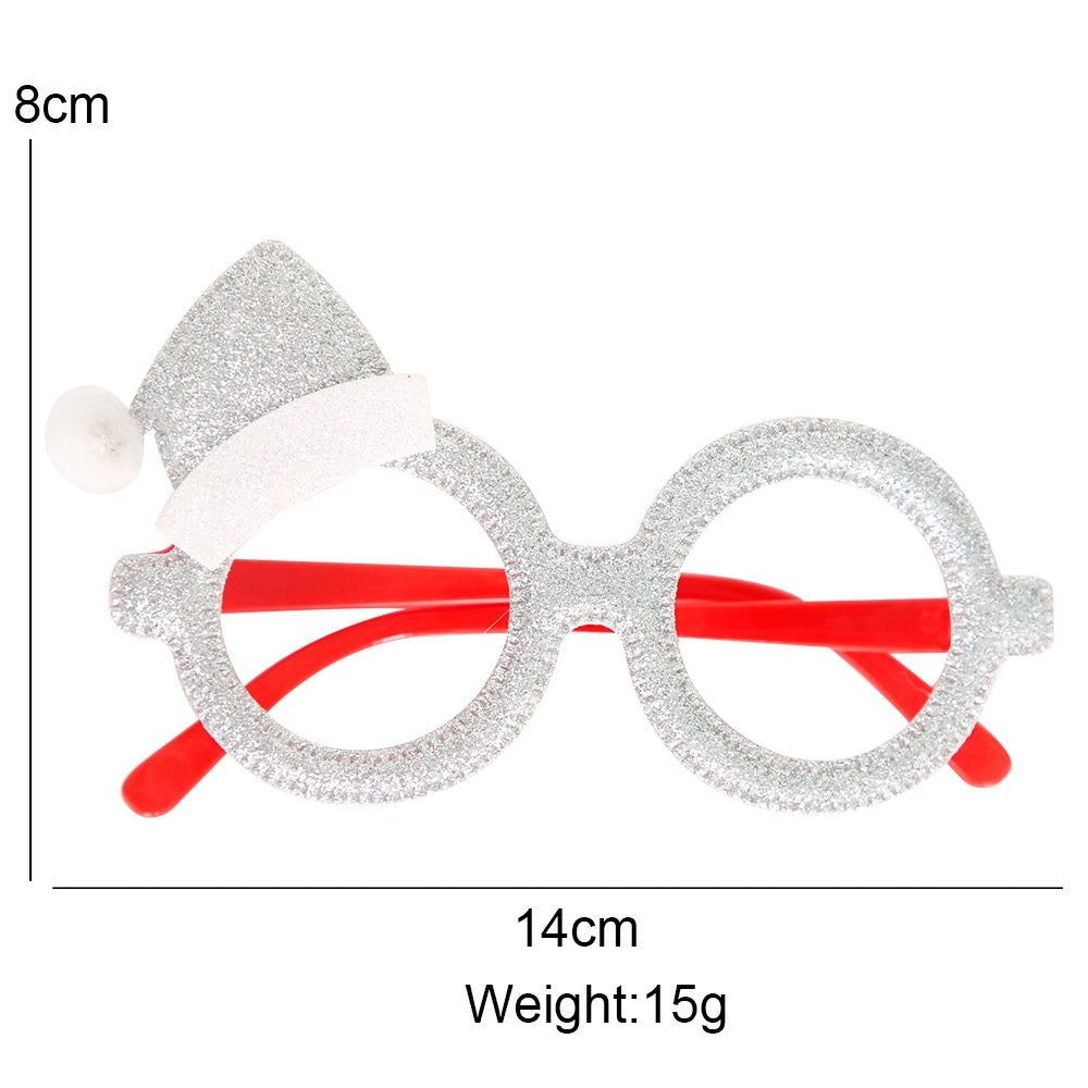 Red Santa Hat Glasses 8*14cm 2