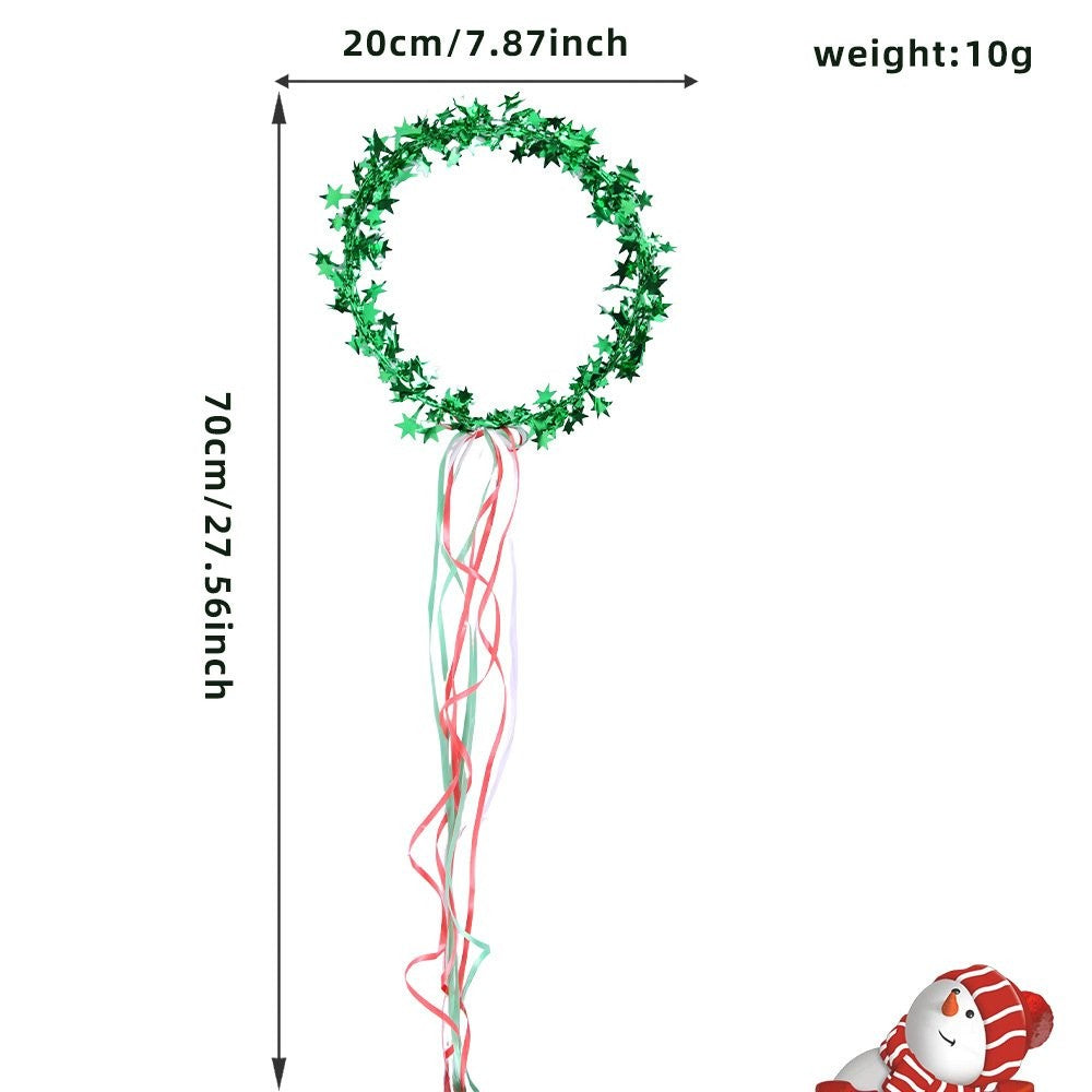 Red Star Christmas Head Ring Ornament 2