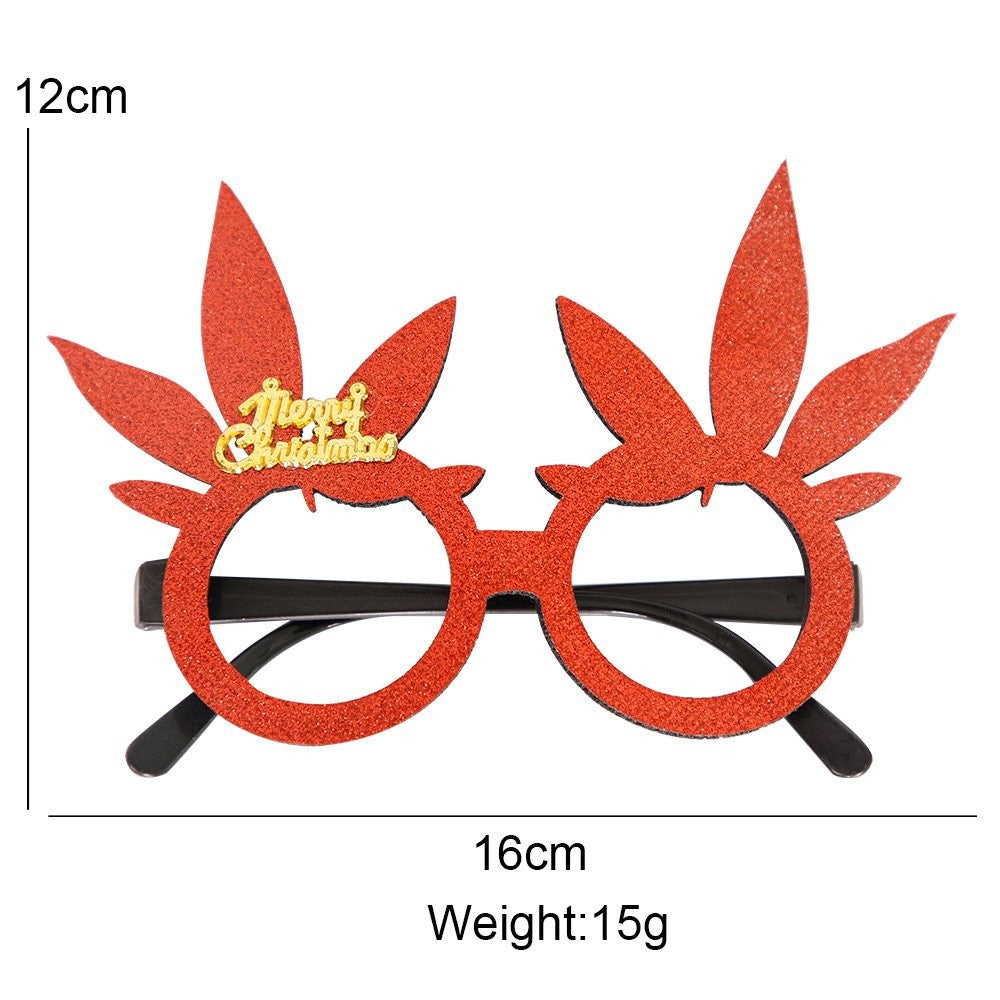 Red Tree Leaf Glasses