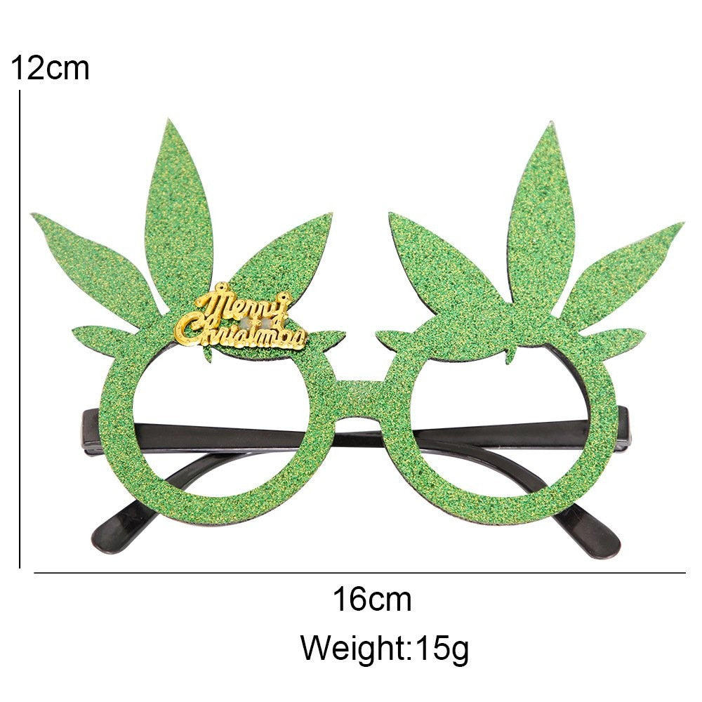 Red Tree Leaf Glasses 2