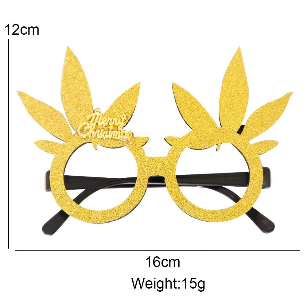 Red Tree Leaf Glasses 3