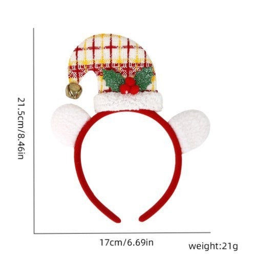 Red Yellow Plaid Headband