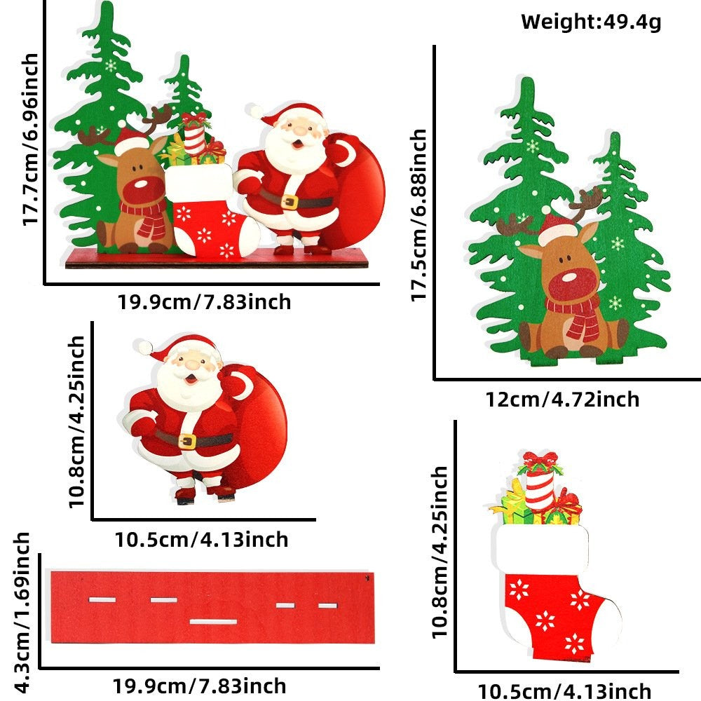 Reindeer Santa Christmas Tree Ornament 5