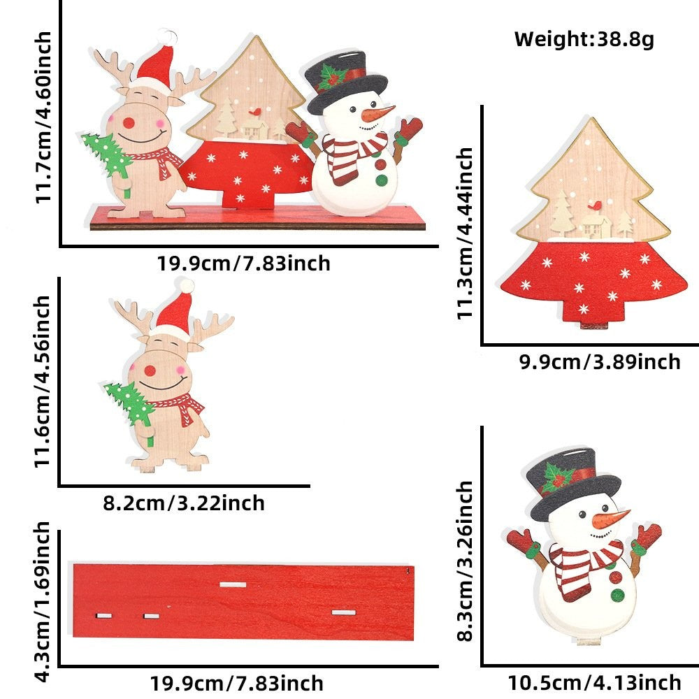 Reindeer Santa Christmas Tree Ornament 6