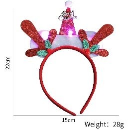 Reindeer Santa Hat Headband 22*15cm