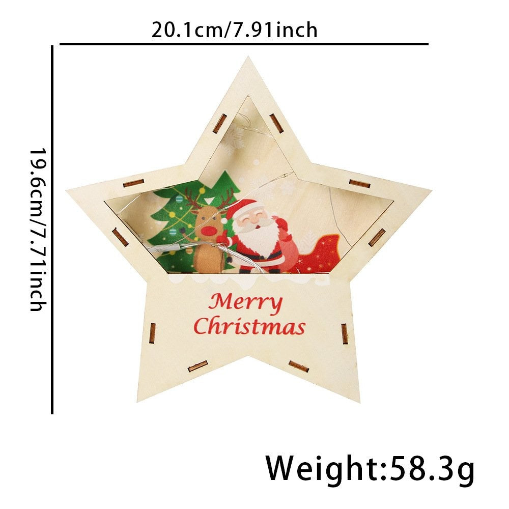 Reindeer Sleigh Santa Ornament