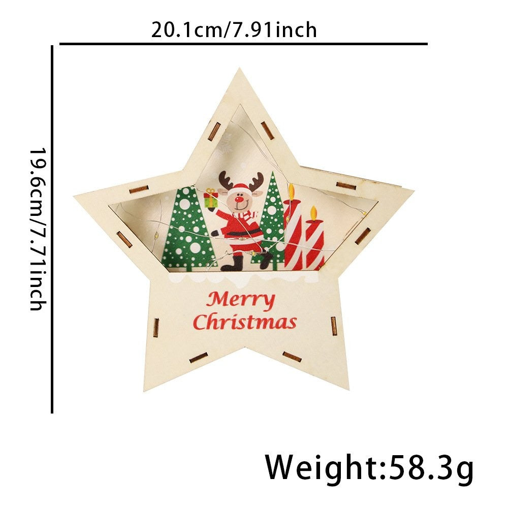 Reindeer Sleigh Santa Ornament 2