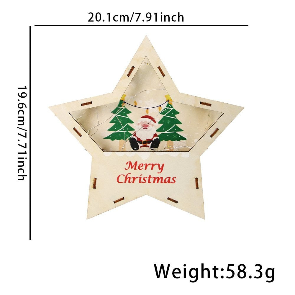 Reindeer Sleigh Santa Ornament 3