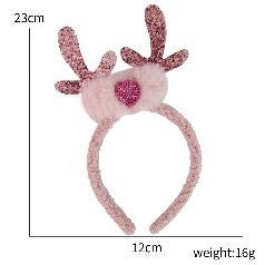Rose Red Antler Headband
