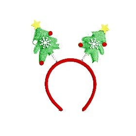 Round Pcs Snowflake Plush Tree Spring Headband Head Bopper